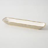 Cracker Tray - White/Gold